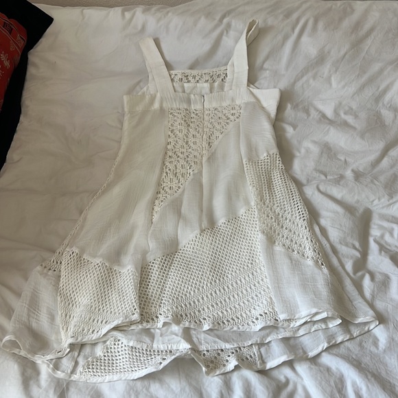 Nanette Lepore Linen and Crochet Mini Dress - Picture 4 of 5